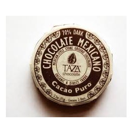 Disques de chocolat "TAZA" Pur 70%