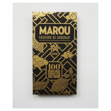 Tablette Chocolat Noir Marou – 100% de Cacao