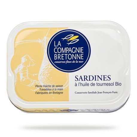 Sardines à l’huile de tournesol bio