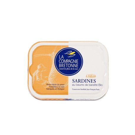 Sardines au beurre de baratte bio